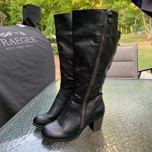 Tall black boots